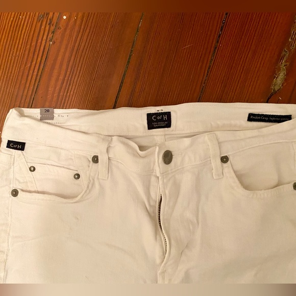 Citizens of Humanity Rocket Crop Skinny Jean, Distressed White - Picture 4 of 7